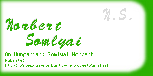norbert somlyai business card